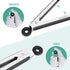 9 Inch Kitchen Tongs, Non Stick Heat Resistant Cooking Tongs with Silicone Tips and Stainless Steel Handle