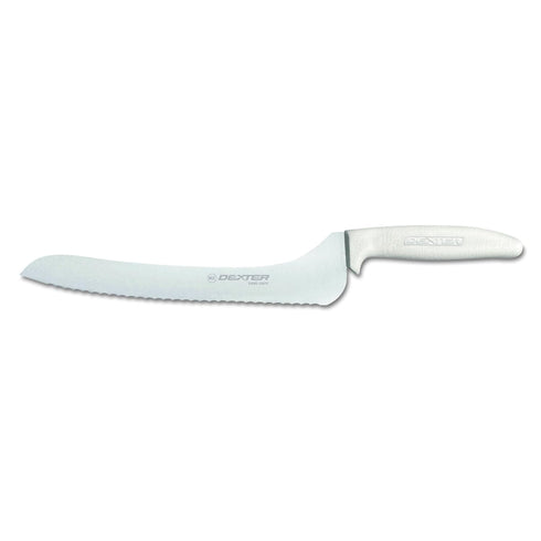 Sani-Safe S163-9SC-PCP 9" Scalloped Offset Sandwich Knife, Polypropylene Handle