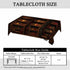 Swono 50x72 Inch Old Bookshelf Tablecloths Mysterious Library Bookshelf Kitchen Dinning Tabletop Decoration, Polyester