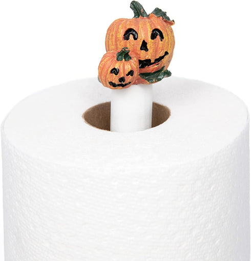 3 Christmas Kitchen Decor - Unique Paper Towel Holder W/Interchangeable Seasonal Decoration Tops - Christmas Paper