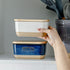 Countertop, HVH Ceramic Butter Dish with Lid for Airtight Butter Keeper with Wooden Lid, Butter Dishes with Covers