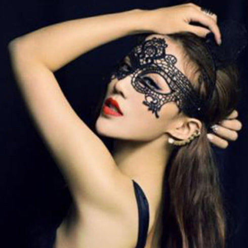 15 Packs Women's Sexy Flexible Lace Masks, Eye-mask for Ball Party Venetian Masquerade Costume - Black