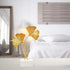 inheming Metal Ginkgo Leaf Ornaments, Gold Ginkgo Leaf Desktop Decoration Sculpture, Modern Creative Home Dcor Accents