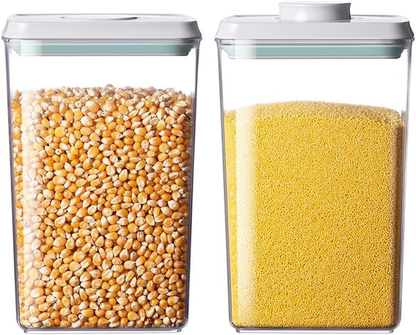 EQI Food Storage Containers with Lids,2.9Qt 2Pcs Airtight Pop Food Storage Containers, BPA-Free