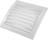 Vent Systems 4'' Inch White Pack of 2 Air Vent Covers for Dryer Vents and Bathroom Exhaust, Black Louvered Cover
