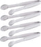 Mini Tongs 5-3/4 Inch Stainless Steel Small Serving Tongs, Tiny Kitchen Tong for Appetizers, Set of 4