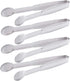 Mini Tongs 5-3/4 Inch Stainless Steel Small Serving Tongs, Tiny Kitchen Tong for Appetizers, Set of 4