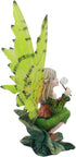 Ebros Mythical Goddess Green Earth Pixie Dust Fairy Statue, 6" Tall Whimsical Tribal Gaia Faerie Sculpture