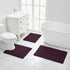 Walensee Bathroom Rug Non Slip Bath Mat, 36x24 Inch Plum Purple, Water Absorbent Super Soft Shaggy Chenille Machine