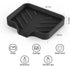 2 Pack Counter Silicone Soap Dish, Self Draining Soap Dish, Non Slip Bar Soap and Sponge Holder for Bathroom Kitchen