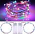 Waterproof LED String Lights, 2 Pack 20ft 60 LED Festival Decorations, Battery Powered Copper Wire Fairy Lights