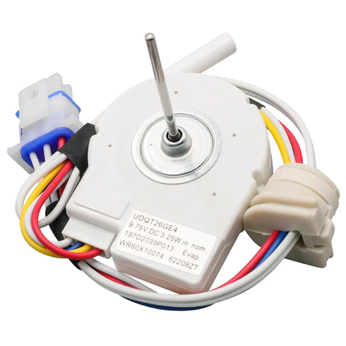 WR60X10307 WR60X10074 Refrigerator Evaporator Fan Motor Replacement Part for GE Hot-Point Refrigerators