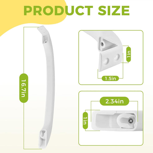 AMI PARTS Refrigerator Door Handles Replacement, Fits EA427922, AP2114539, 241711801