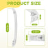 AMI PARTS Refrigerator Door Handles Replacement, Fits EA427922, AP2114539, 241711801