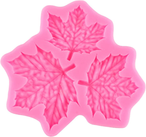 Maple Leaves Fondant Molds, Tree Leaf Silicone Mold for Cake Decorating, Cupcake Topper, Chocolate