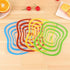 Flexible Transparent Cutting Board Kitchen PP Cutting Boards Classification Chopping Board,four colors by Pokinge