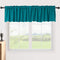 Blackout Valance Curtains, 2 Panels, 52" W x 18" L, 18 Inches Long, Short Curtains with Rod Pocket for Kitchen,