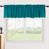 Blackout Valance Curtains, 2 Panels, 52" W x 18" L, 18 Inches Long, Short Curtains with Rod Pocket for Kitchen,