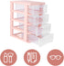 STOBOK 4 Layers Plastic Storage Drawer, Multifunctional Desktop Organizer for Home and Office