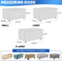 MAXIJIN Jacquard Ottoman Cover Slipcovers Folding Storage Stool Furniture Protector Cover Soft Thick Rectangle Foot