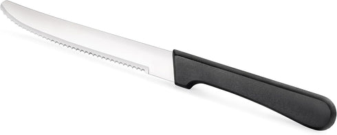 New Star Foodservice 58994 Stainless Steel Steak Knife, 4.5-Inch Rounded Serrated Blade, Set of 12