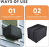 Window Air Conditioner Cover Outdoor, Luxiv Black Dust-proof Waterproof AC Protection Insulation Defender