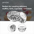 Muffin Cups for Kitchen Baking 2.36 Inch - 30 Pcs Metal Egg Tart Molds, Reusable Mini Tart Tins and Cupcake