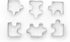 Fox Run Cookie Cutter Set, Puzzle Pieces