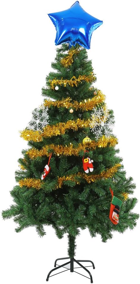 DECORA Gold Tinsel Garland for Christmas Tree Decorations, Wedding, Birthday Party Supplies, 33 FEET
