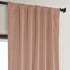 HPD Half Price Drapes Heritage Plush Velvet Curtains, 108 Inches Long Room Darkening, 50W x 108L, Peach Blossom