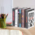 2 Book Ends, Bookends, Bookends for Shelves, Bookend, Book Ends for Heavy Books, White Metal Book Shelf Holder Home