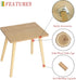AWASEN Side Table, Small End Accent Table for Living Room Bedroom Office Small Spaces, Modern Wood Side Table