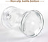 Mini Glass Apothecary Jars - Set of 3 Bathroom Storage Organizer Canisters for Cotton Swabs, Cotton Balls, Makeup