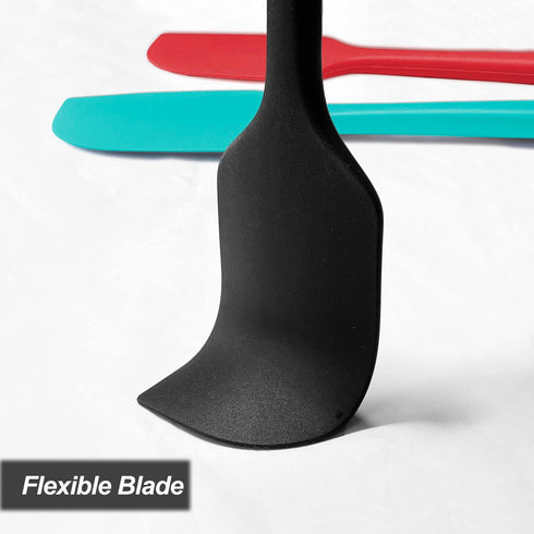3 Pack Large Silicone Spatula Set, 600 F Heat Resistant Rubber for Baking, Cooking, Scraping, Mixing