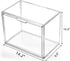 3 Pack Closet, AVLA Plastic Handbag Storage Organizer for Clear Acrylic Display Case with Magnetic Door, Luxury