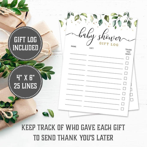 Baby Shower Wishes Cards, Gender Neutral Double-Sided Advice and Wishes Cards, Set of 50, Watercolor Design