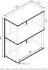3-Tier Furinno JAYA Simple Design Bookcase / Bookshelf / Display Rack, Plastic Tubes, Walnut