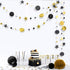 Cheerland Black Gold Party Decorations, Star Garland Moon Stars Hanging Streamers for Birthday Supplies