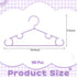 Hsei 60 Pack Closet, Pastel Color Kids Nursery Hangers Plastic Baby Hangers Heavy Duty Toddler Hanger for Pants, Coat
