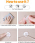 ispneay 100 Clear Mini Light Clips: Small Hooks with Adhesive Strips for Indoor String Light - Plastic Damage Free Wall