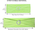 SweetEasy 10pcs Lime Green Stretch Chair Sashes Spandex for Wedding Parties Banquet Decorations Elastic Chair Covers