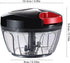 Cambom Manual Food Chopper Vegetable Cutter, Hand String Chopper for Onions, Fruits, Nuts - BPA Free, 550ml Black