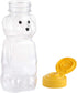 16 Pack 8 Oz Bekith Fluid Plastic Bear Honey Bottle Jars, Honey Squeeze Bottle Empty with Flip-top Lid for Storing