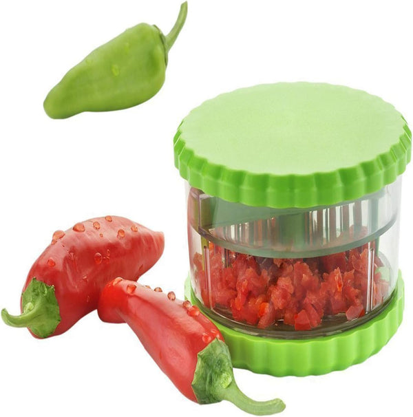 Multi Crusher Garlic Press, Peeler, Masher, Twist Kitchen Tool, Garlic Grinder, Unbreakable Plastic