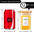 Kuocodall 12 201 8oz Pcs Glass Spice Jars with Bamboo Airtight Lids & Labels - Square Small Empty Food Storage