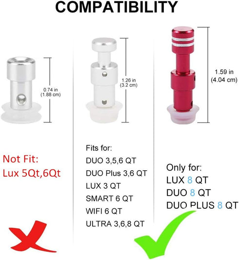 Original Replacement Float Valve Gaskets for Instant Pot Duo, 3, 5, 6, 8 Quart, 7 Packs