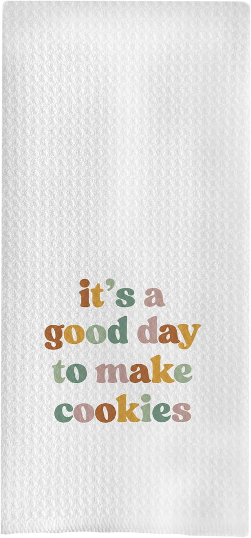 Baking Towels, Tea Towels for Baking, Gifts for Bakers, It's a Good Day to Make Cookies Kitchen Towels