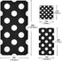 Qilmy 3-Piece Set, Set Polka Dot Towel Absorbent Soft Bathroom Decorative Towel with Bath Towel, Hand Towel & Washcloth