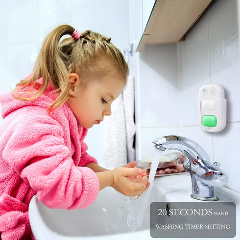SOARING Wireless Battery Powered Timer for Kids - 2 Minutes Teeth Brush, 20 Seconds Hand Washing, Color Indicator Light