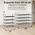 Closet, (4 USTECH Shoe Rack Organizer, Sturdy Shoe Storage Organizer for Entryway | Expandable Metal Shelf Shoe Rack